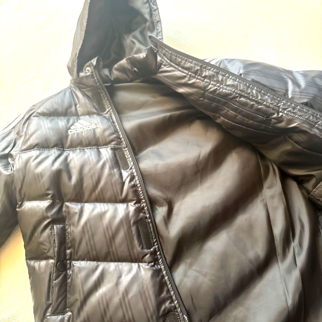 お値下げ！！adidas 子供用130cmダウンベンチコート ブラック