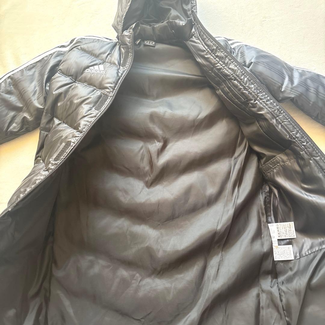 お値下げ！！adidas 子供用130cmダウンベンチコート ブラック