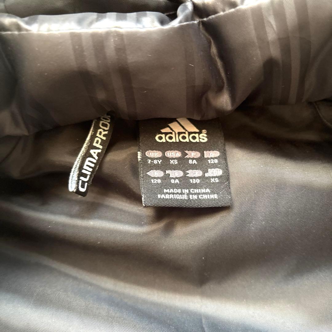 お値下げ！！adidas 子供用130cmダウンベンチコート ブラック