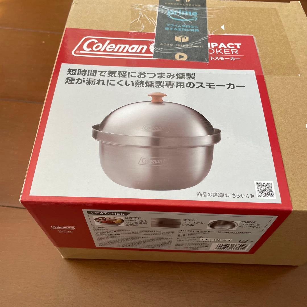 Coleman コンパクトスモーカー ステンレス製 スモークチップ