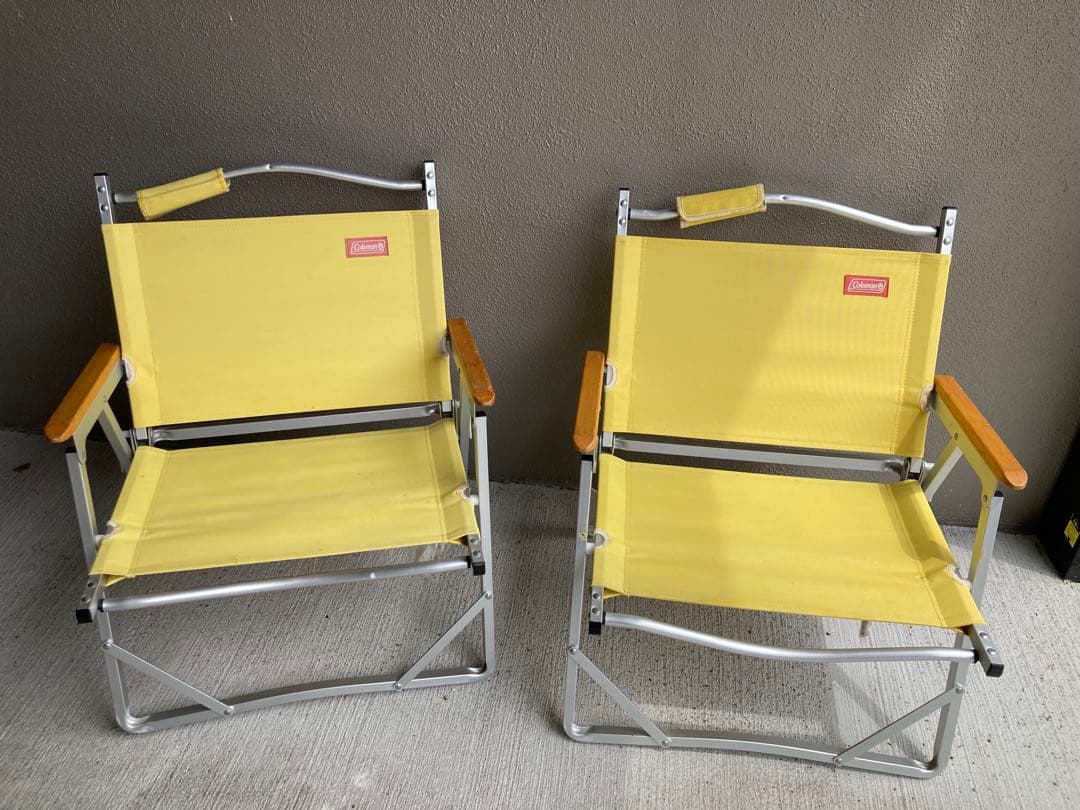 Coleman テーブルチェアセット イエロー
