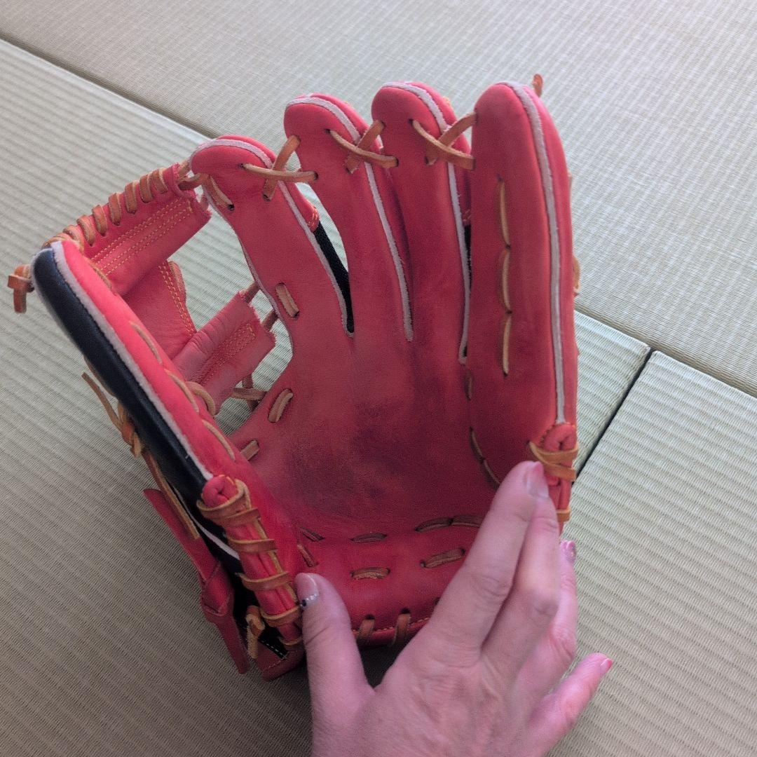ルミフです。一般軟式用LS グローブ 赤