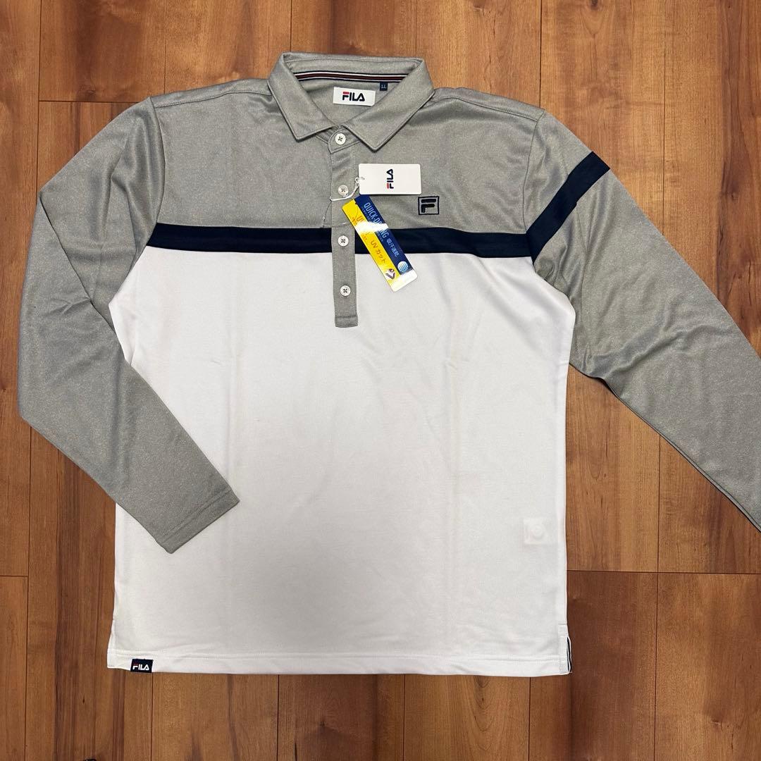 FILA ハーフパンツ　グレー　長袖　ポロシャツ　サイズXL セットアップ