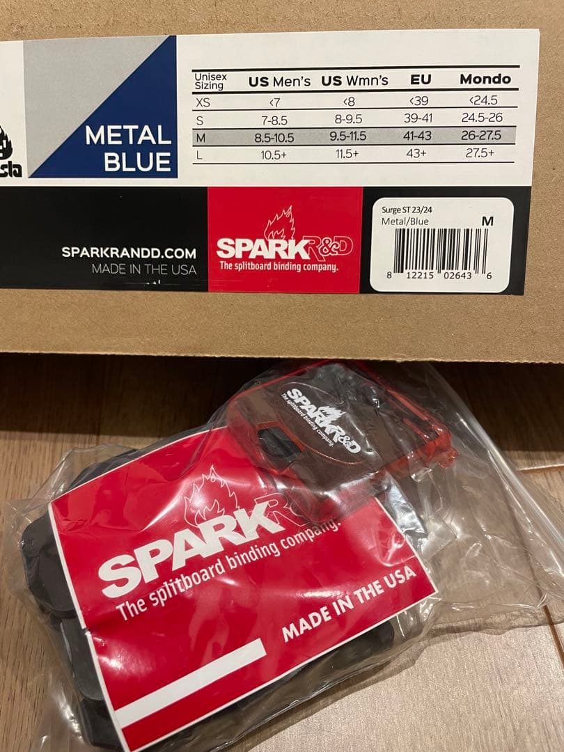 SPARKR&D SURGE l Blue Mサイズ ビンディング