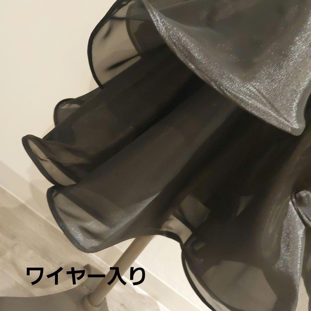社交ダンス　美品　社交ダンススカート お花とワイヤー入り　スタンダードダンス