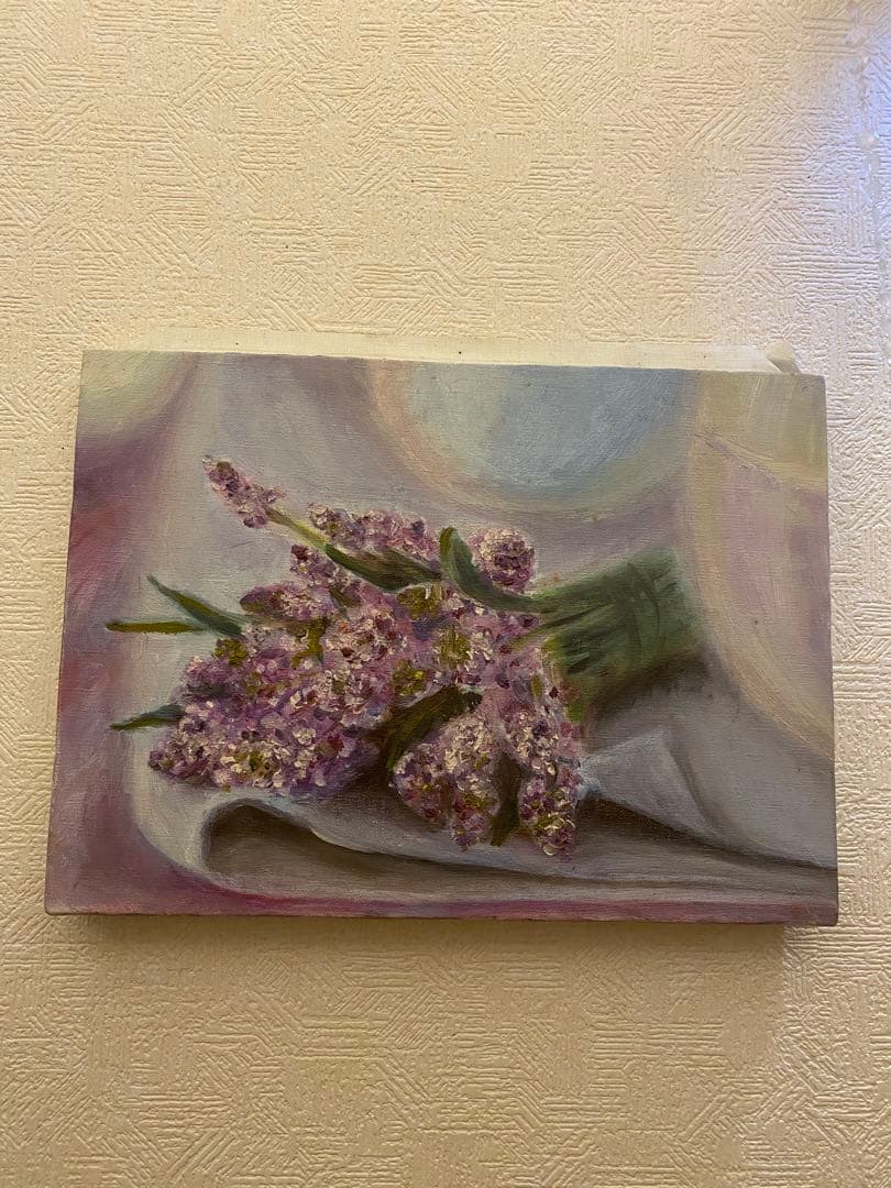 油彩画【lavender】一点もの　F4
