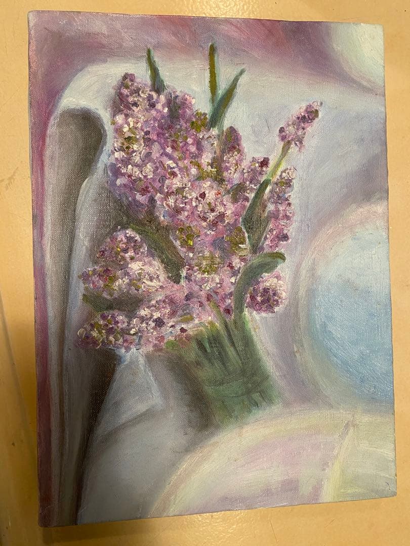 油彩画【lavender】一点もの　F4