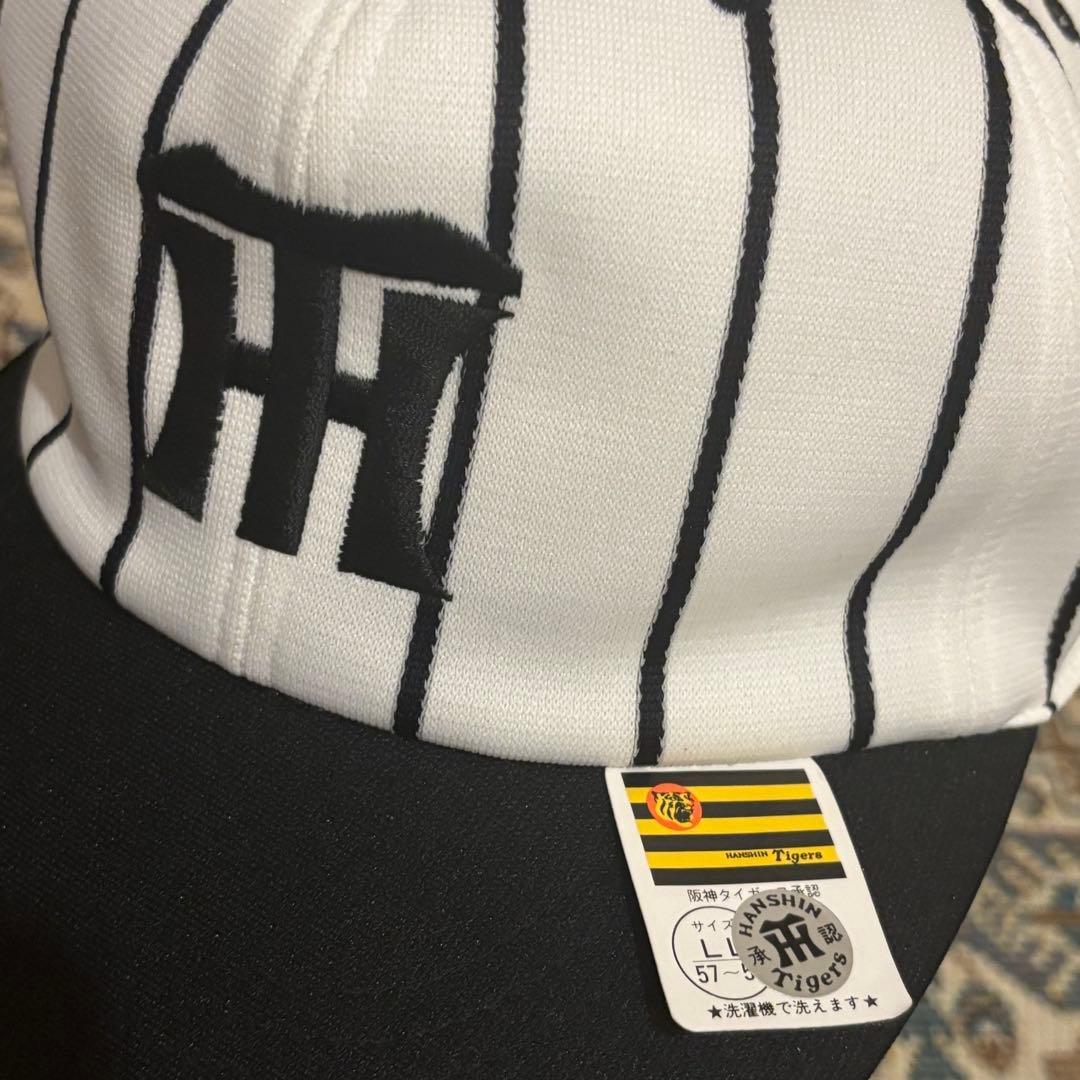 【美品】阪神タイガース キャップ 帽子 縦縞 80s 90s
