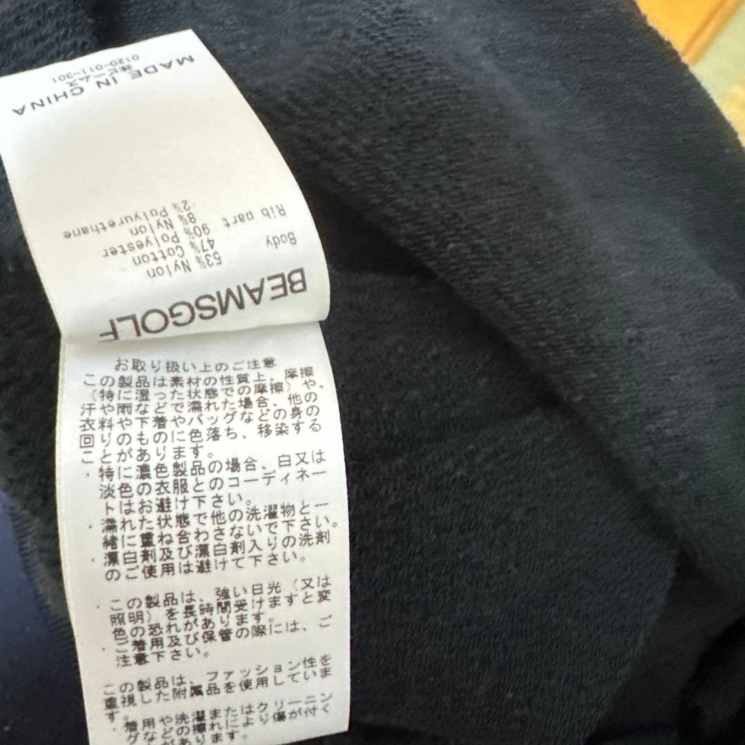 BEAMS GOLF ブラック　スウェット　 L