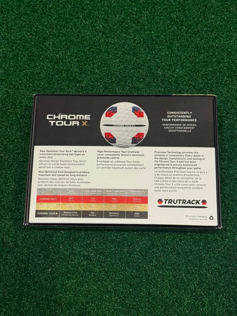 Callaway クロムツアーＸ　トゥルートラック 白 ゴルフボール