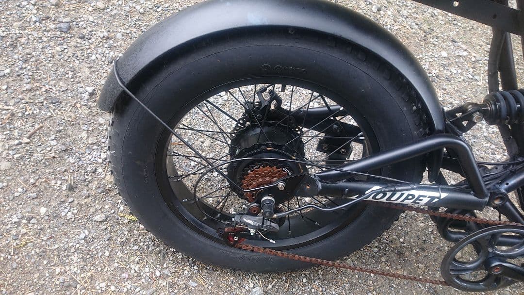 ファットバイク電動アシスト ブラック 現物の確認ok