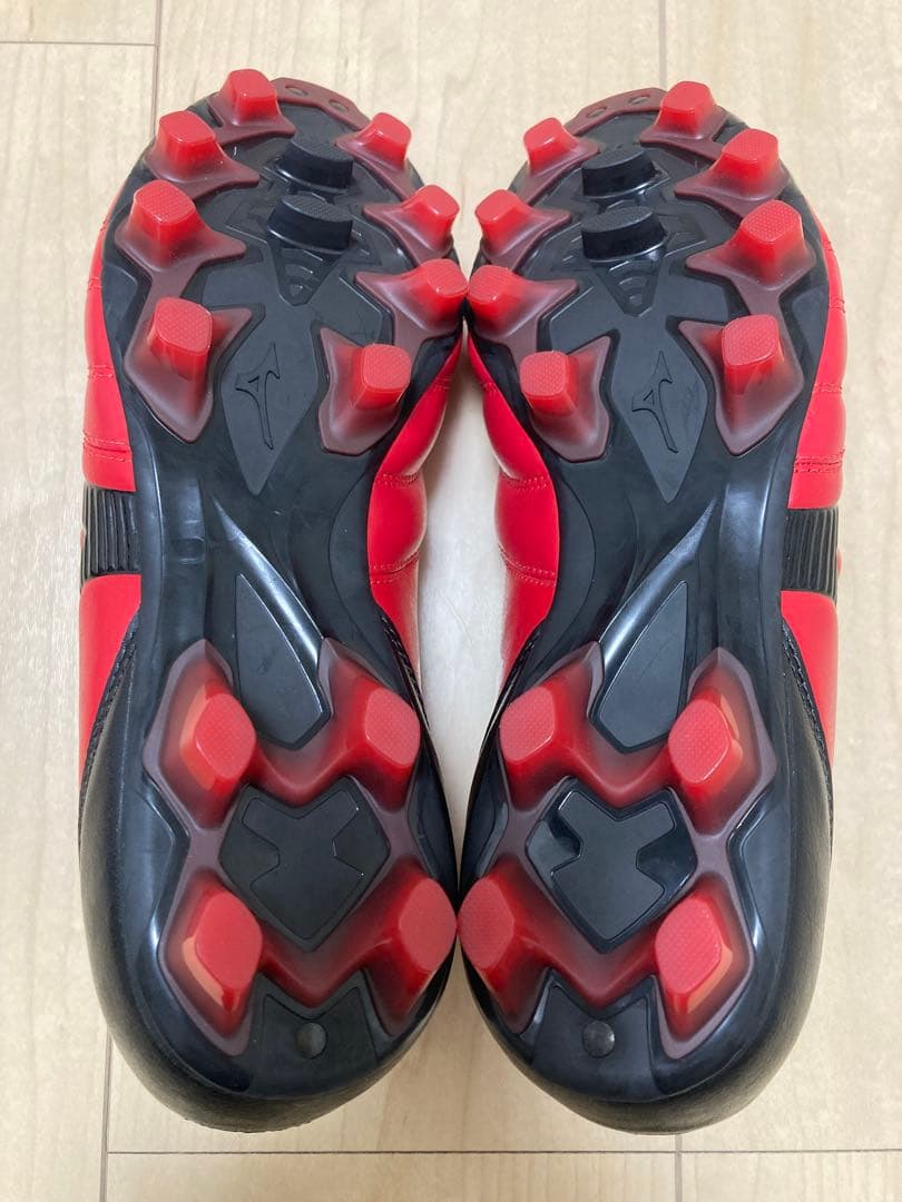 ミズノ サッカースパイク モナルシーダ SW 24.5cm ワイド 赤