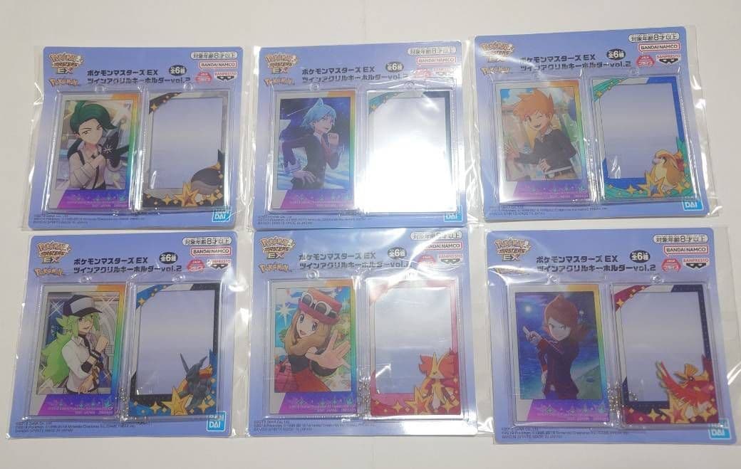 ポケモンマスターズ EX ツインアクリルキーホルダーvol.2　全6種セット