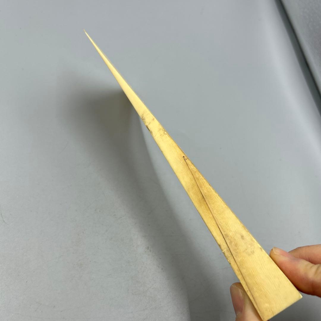 訳あり255ヴィンテージ　天然素材　三味線バチ 重約104g