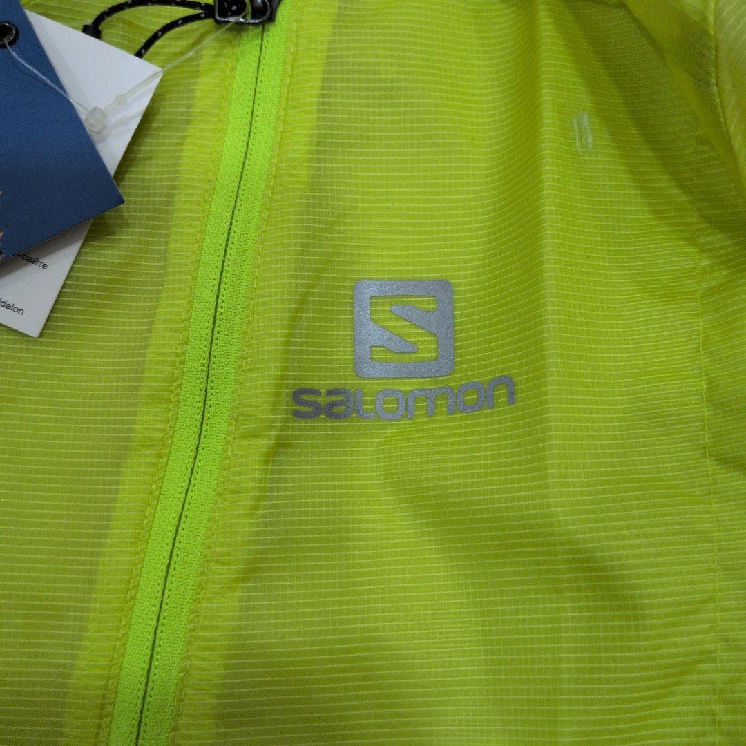 Salomon 蛍光イエロー ウィンドブレーカー