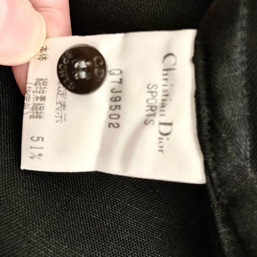 【極美品】クリスチャンディオールスポーツ　サイズM リネン　ゴルフ　半袖シャツ