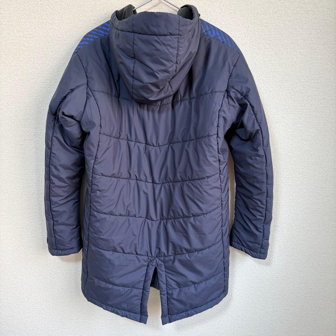 【超美品】ミズノ　中綿ハーフベンチコート　ネイビーS
