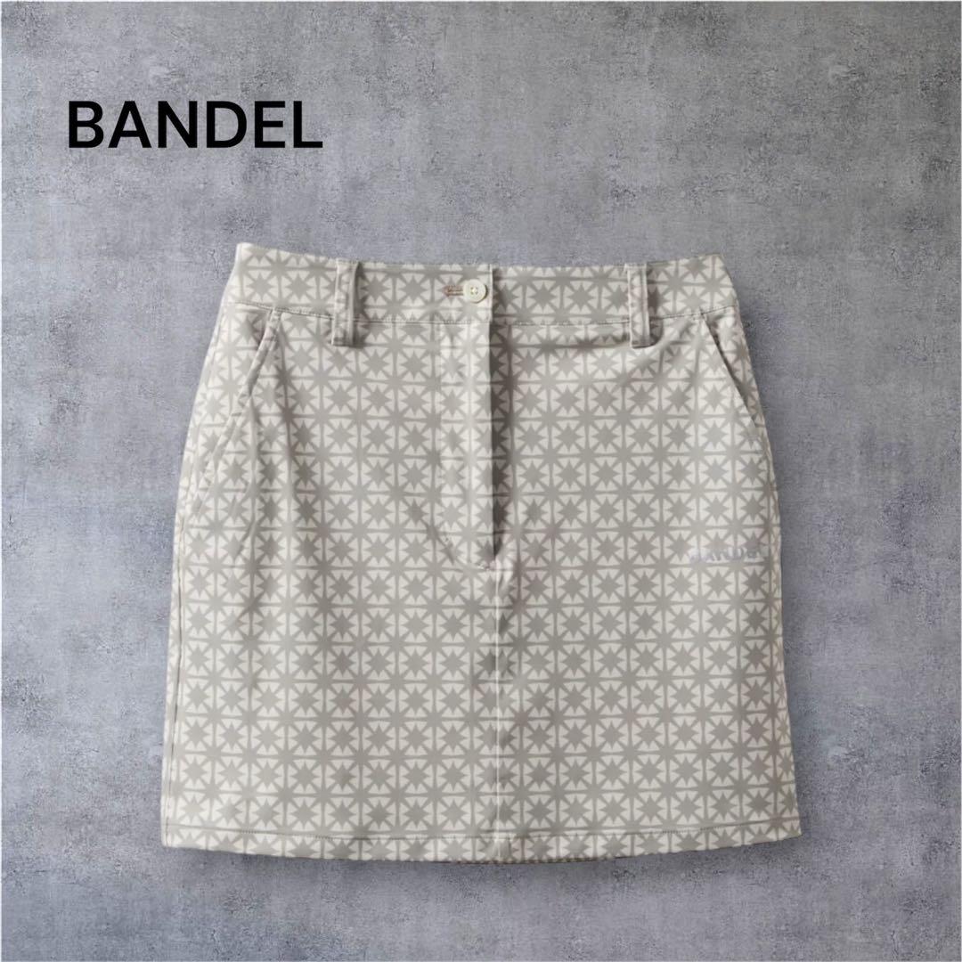 【新品・タグ付き】BANDEL レディース スカート ベージュ×グレー S 総柄