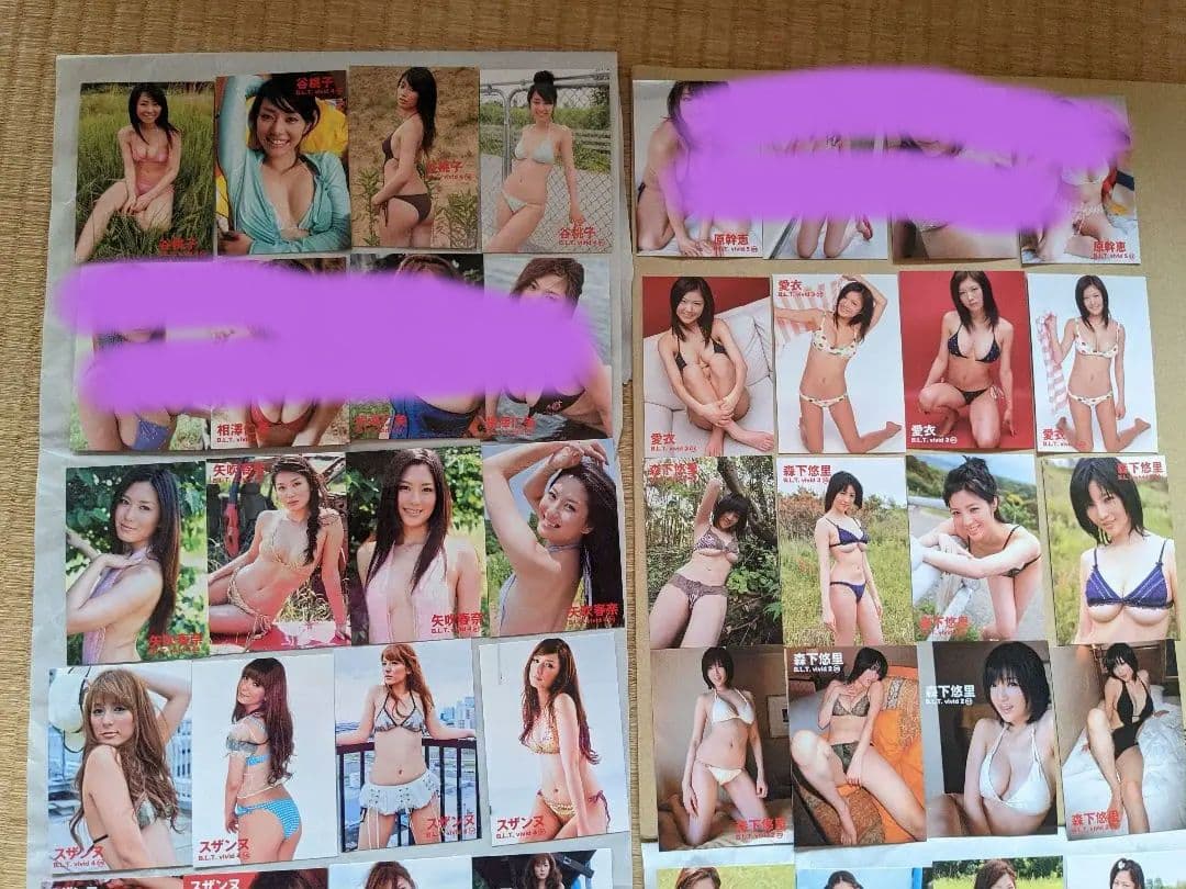 B.L.T.vivid 付録トレカ　　森下悠里　ほしのあき　日テレジェニック