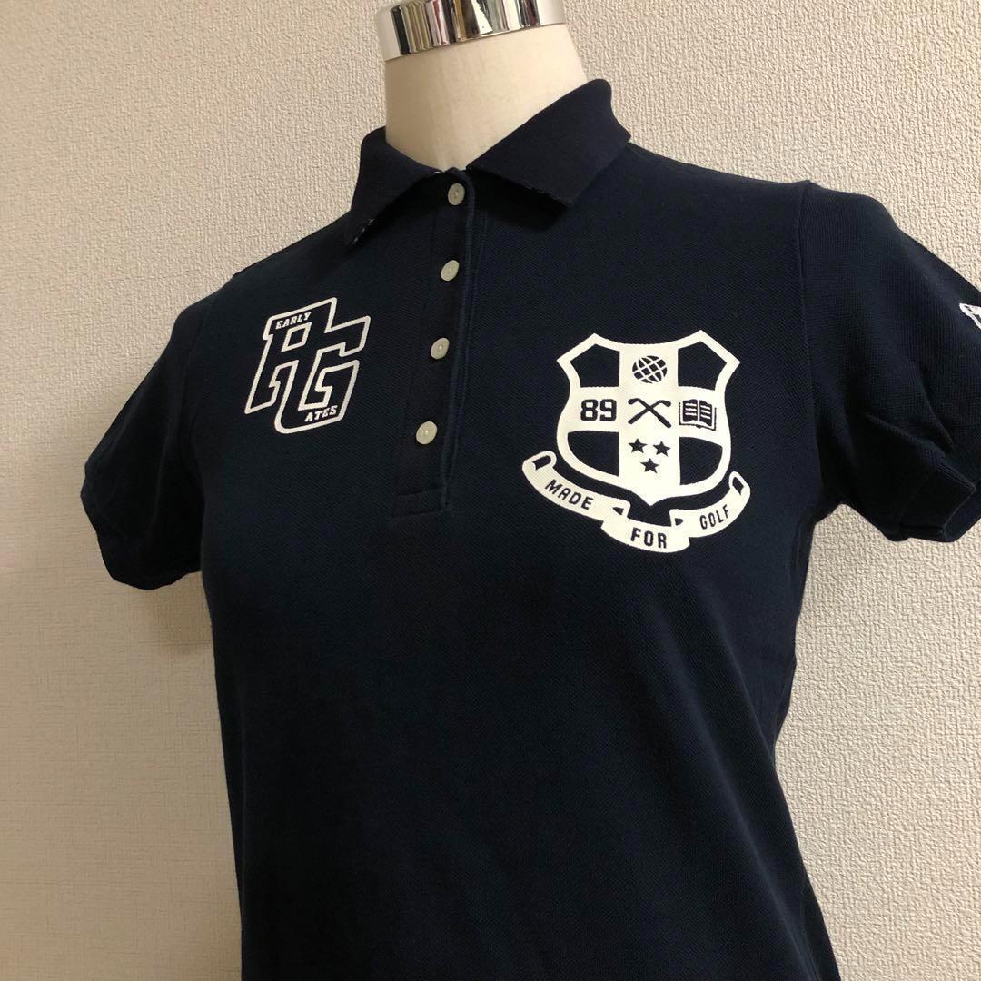パーリーゲイツ MADE FOR GOLF ポロシャツ ネイビー サイズ0