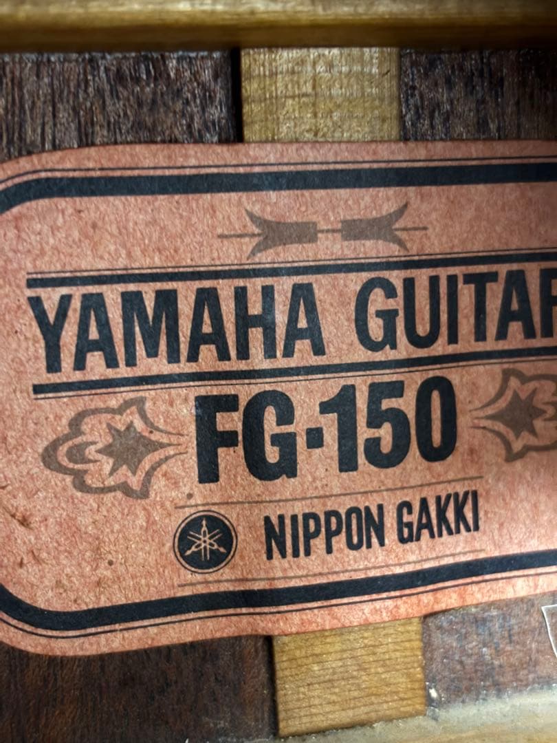 '68年製❗️YAMAHAヤマハ FG150赤ラベル　横ロゴ　釣鐘カバー　調整済‼️