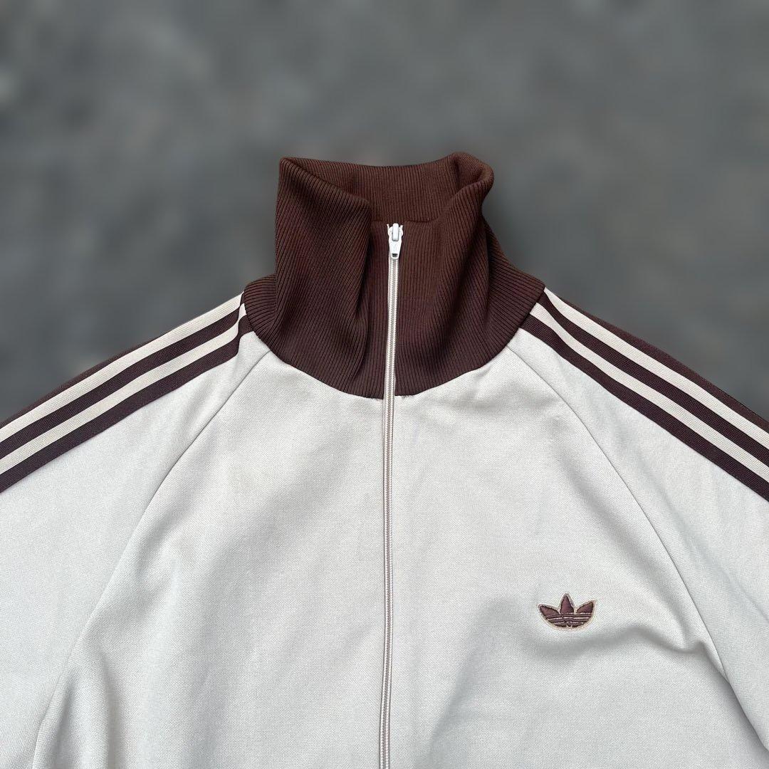 80s adidas 西ドイツ トラックジャケット 希少カラー ブラウン3号