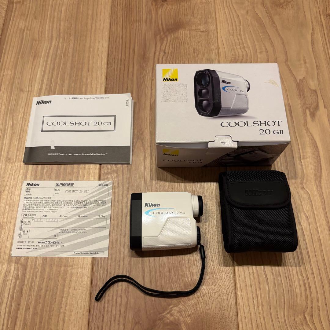 Nikon COOLSHOT 20 GII ゴルフ用レーザー距離計 白 箱付