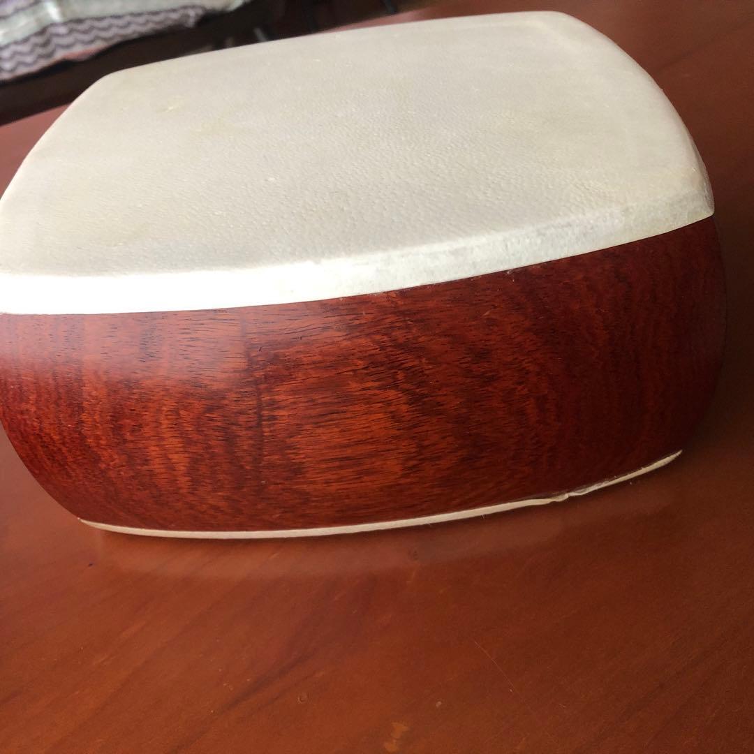 紅木三味線　金細　綾杉胴