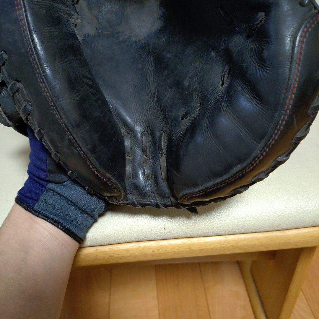 ミズノプロオーダー　一般硬式用キャッチャーミット　補修あり