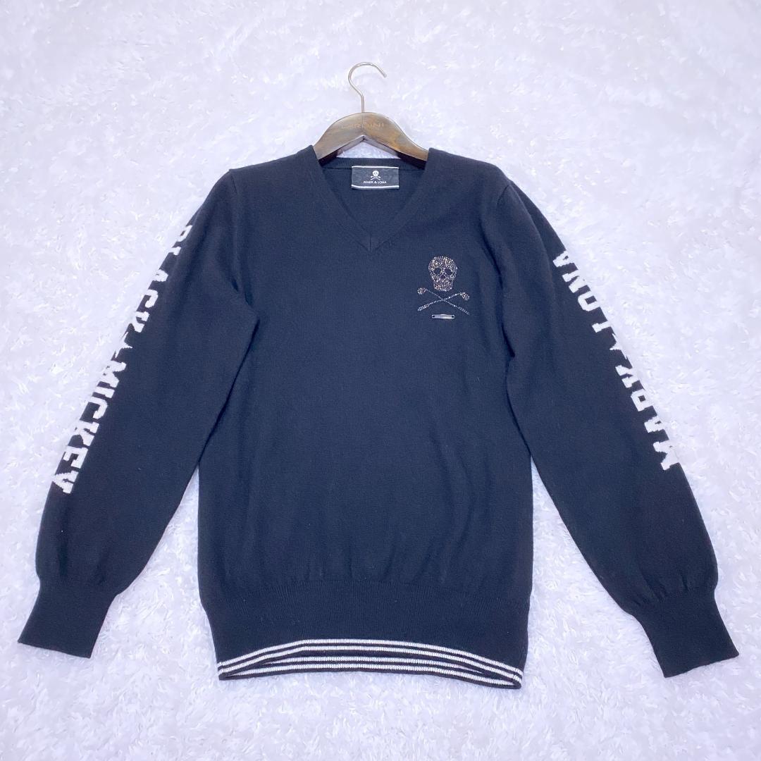 【極美品】マーク＆ロナ×ディズニー カシミヤニット L ミッキー スワロ 紺