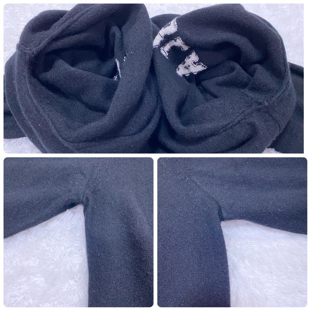 【極美品】マーク＆ロナ×ディズニー カシミヤニット L ミッキー スワロ 紺