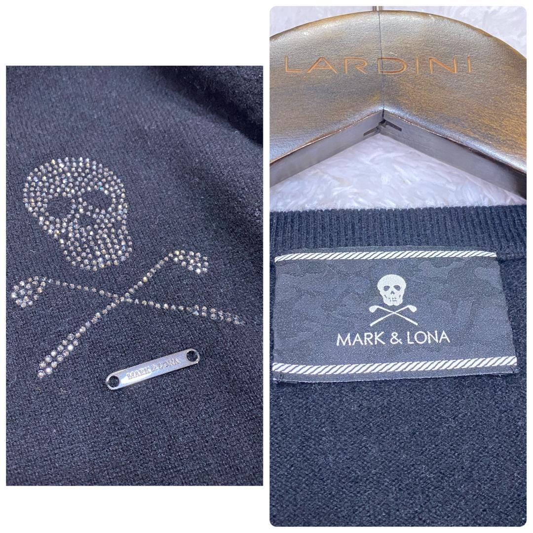 【極美品】マーク＆ロナ×ディズニー カシミヤニット L ミッキー スワロ 紺