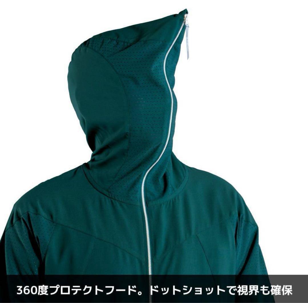 【新品未使用】ワークマン エックスシェルター 暑熱 フーディー LLブラック