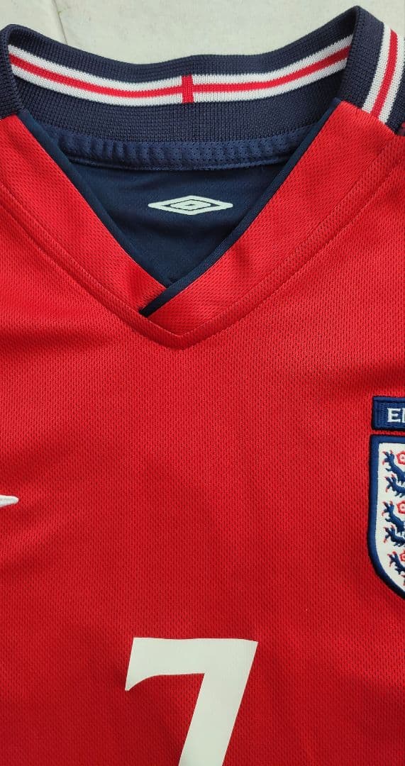 UMBRO　ベッカム　イングランド代表ユニホームシャツ　L