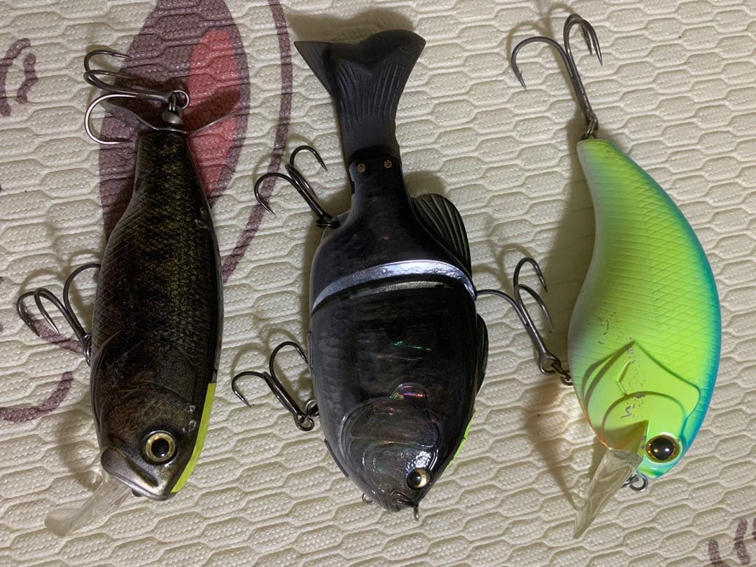 バス釣り引退セット　ハードルアー　ヤマトクローラー　ギルロイドJr タイガン90
