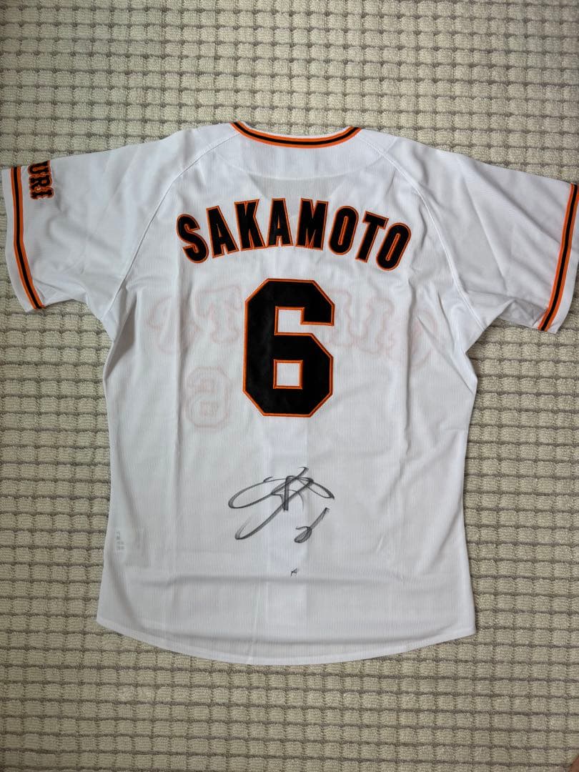 ジャイアンツ 坂本勇人 直筆サイン　ユニフォーム　ミズノ　サイズ:L