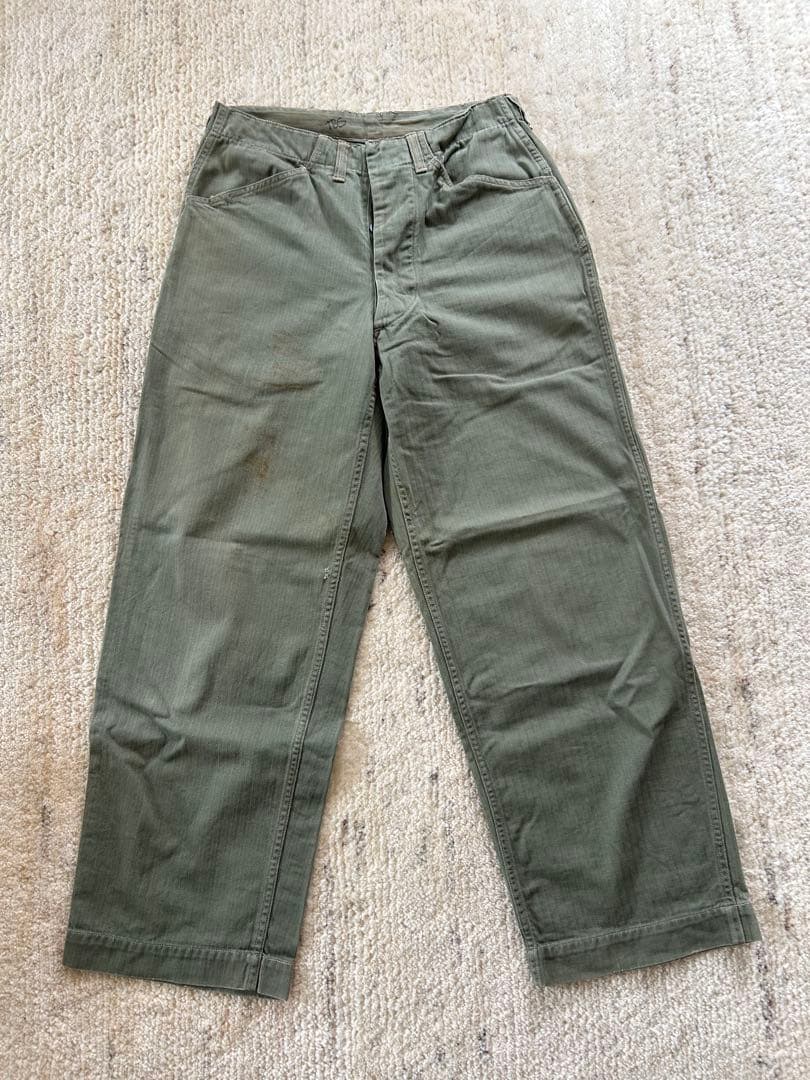 希少 40年代 USMC P41 HBTパンツ
