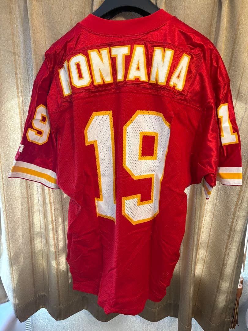 NFL カンザスシティ・チーフス　ジョー・モンタナ選手　ユニフォーム