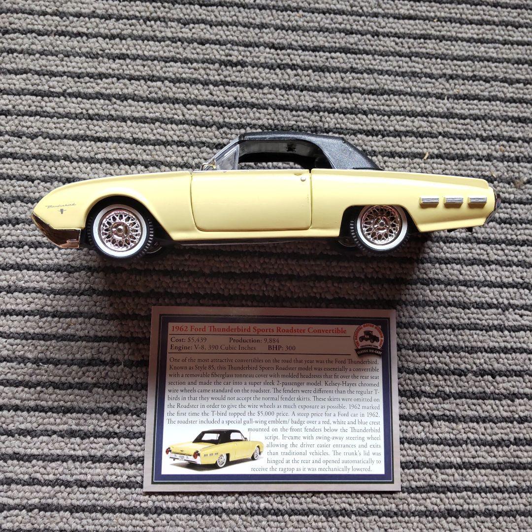 ミニカー ダイキャスト 1962 ford thunderbird sports