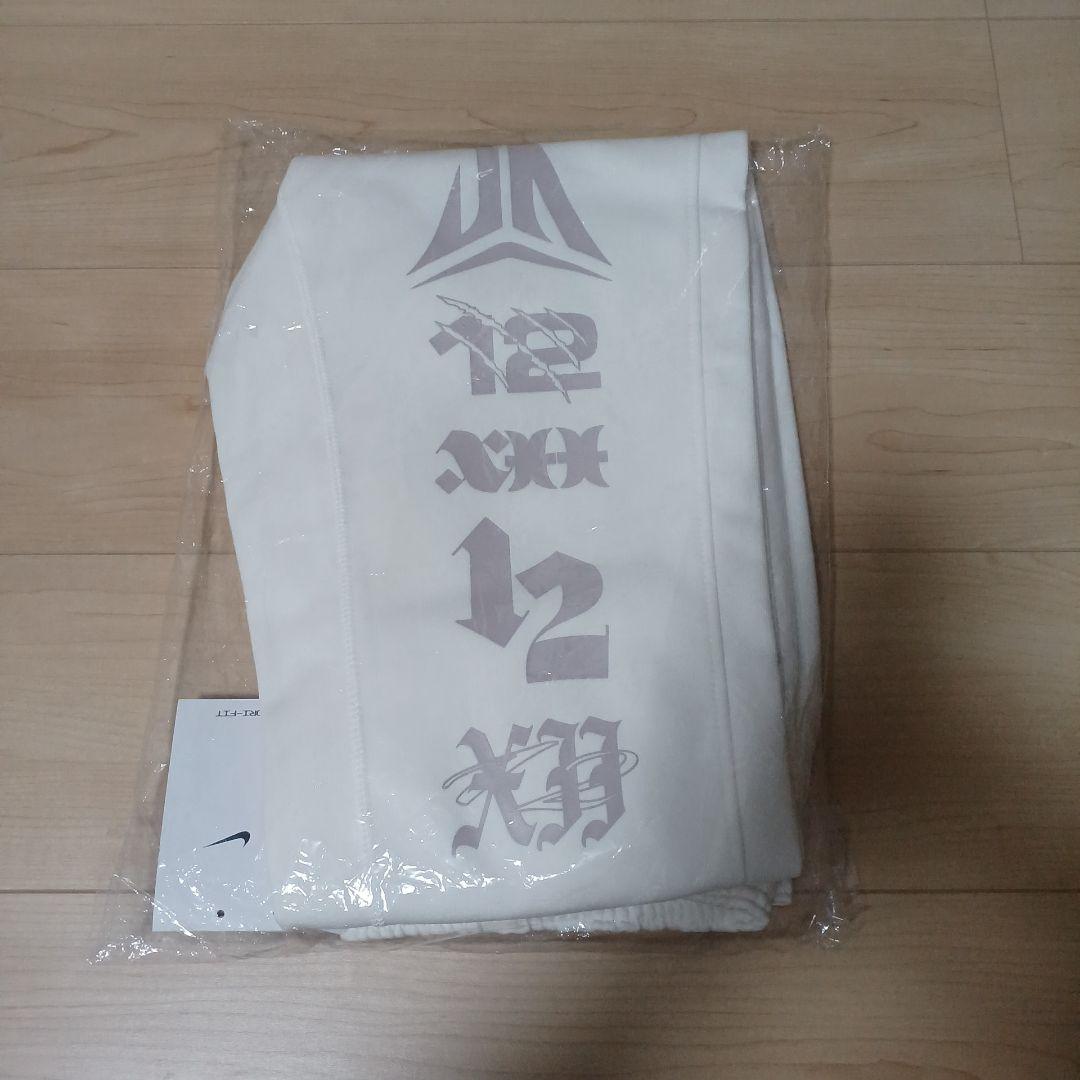 【新品未開封】ナイキ　ジャモラント　バスケパンツ　白　スウェット　L