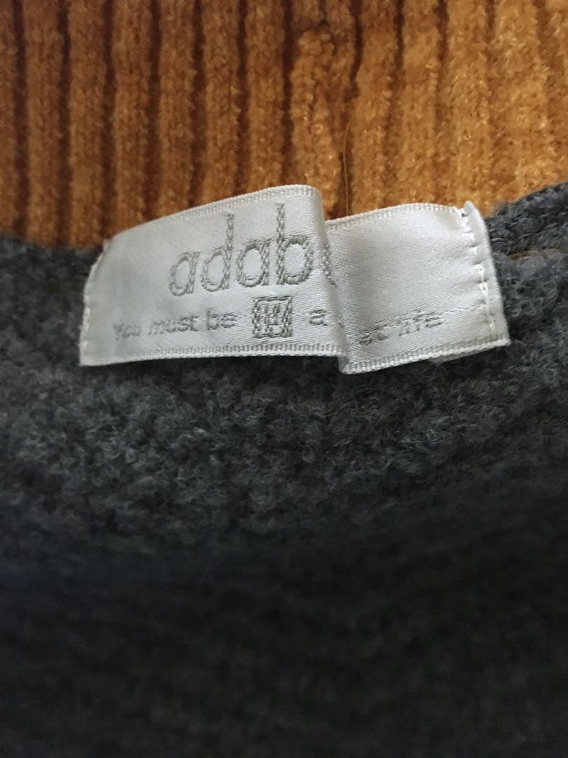 美品 アダバットadabat GOLF 複合マルチ編みマルチカラータートルニット