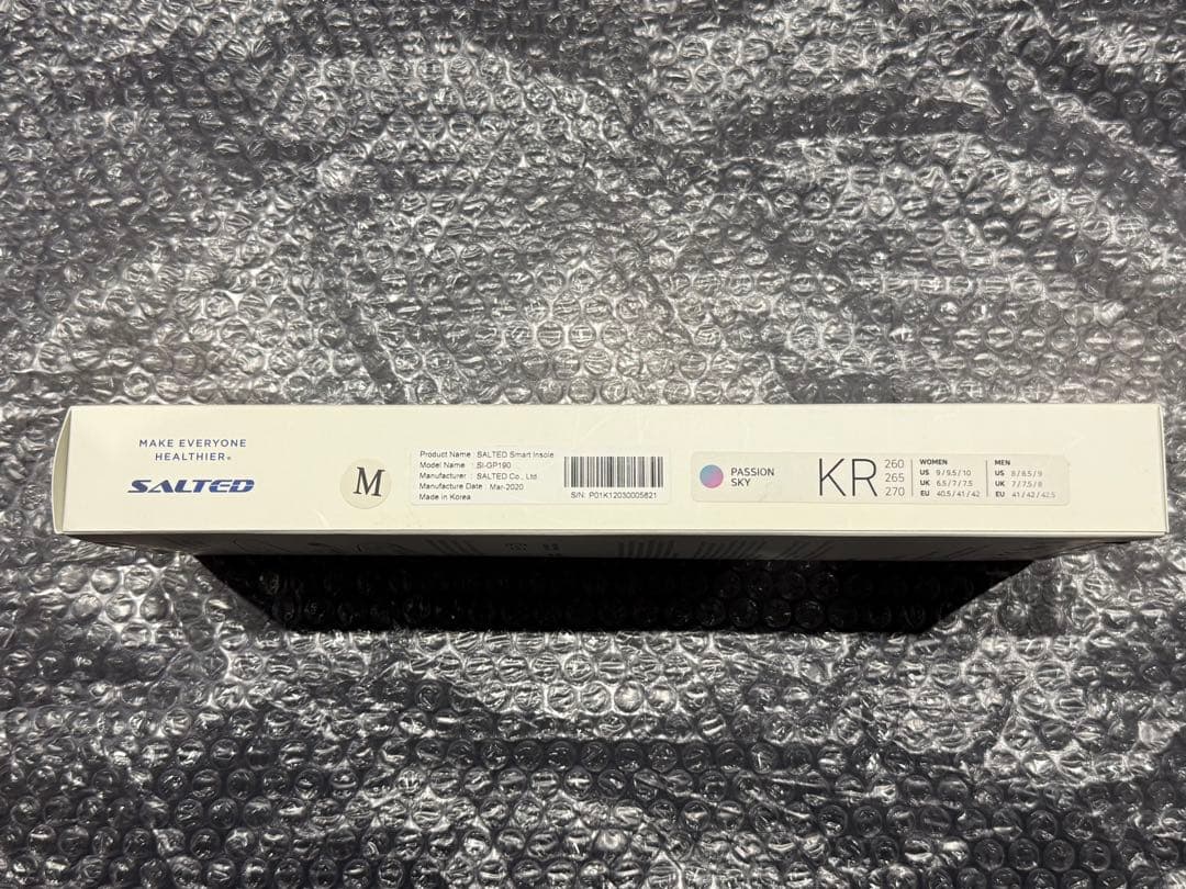 インソール型足圧計　SALTED SMART INSOLE M26.0~27.0