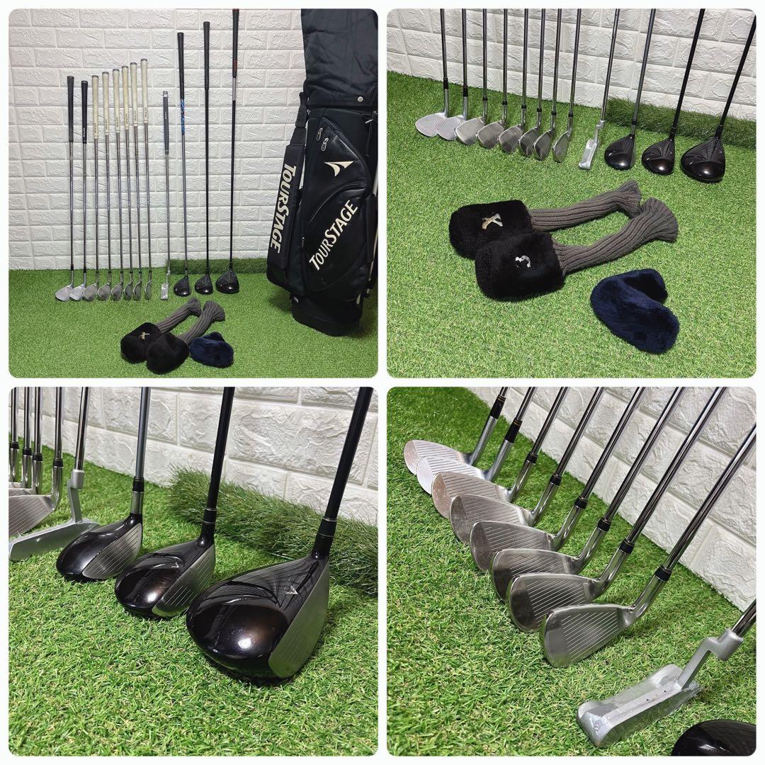 即戦力 TOURSTAGE 初心者にオススメ メンズゴルフクラブ12本セット