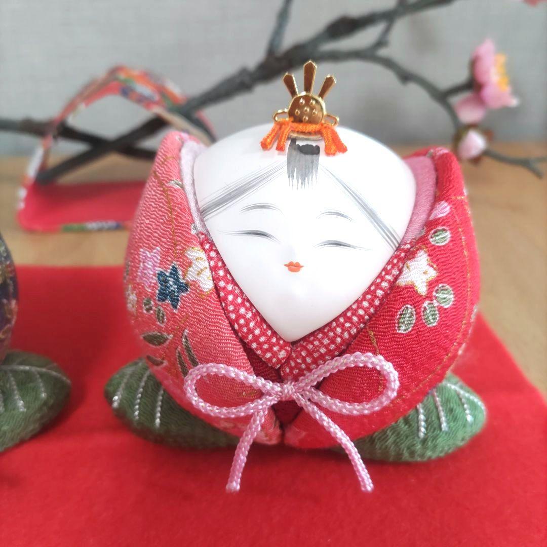 木目込人形❀ひな祭り❀ 可愛い桃のお雛様❤