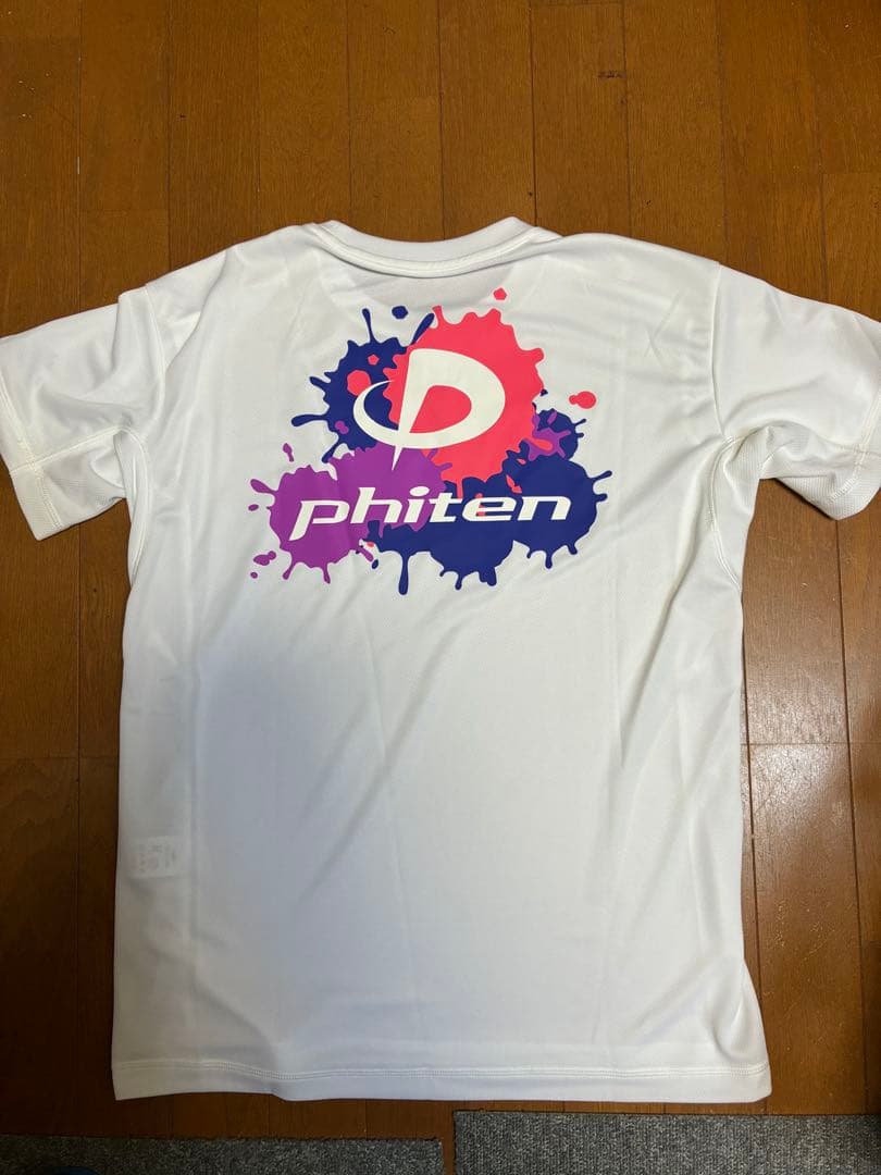 phiten 半袖Tシャツ ペイント　 Lサイズ /ホワイト