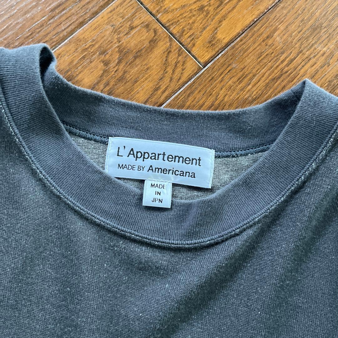 L'Appartement 80番グレー7分袖シャツ