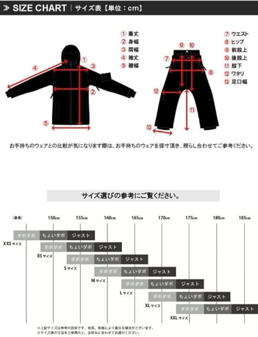 スノーボードウェアセット（ジャケット＆パンツ)