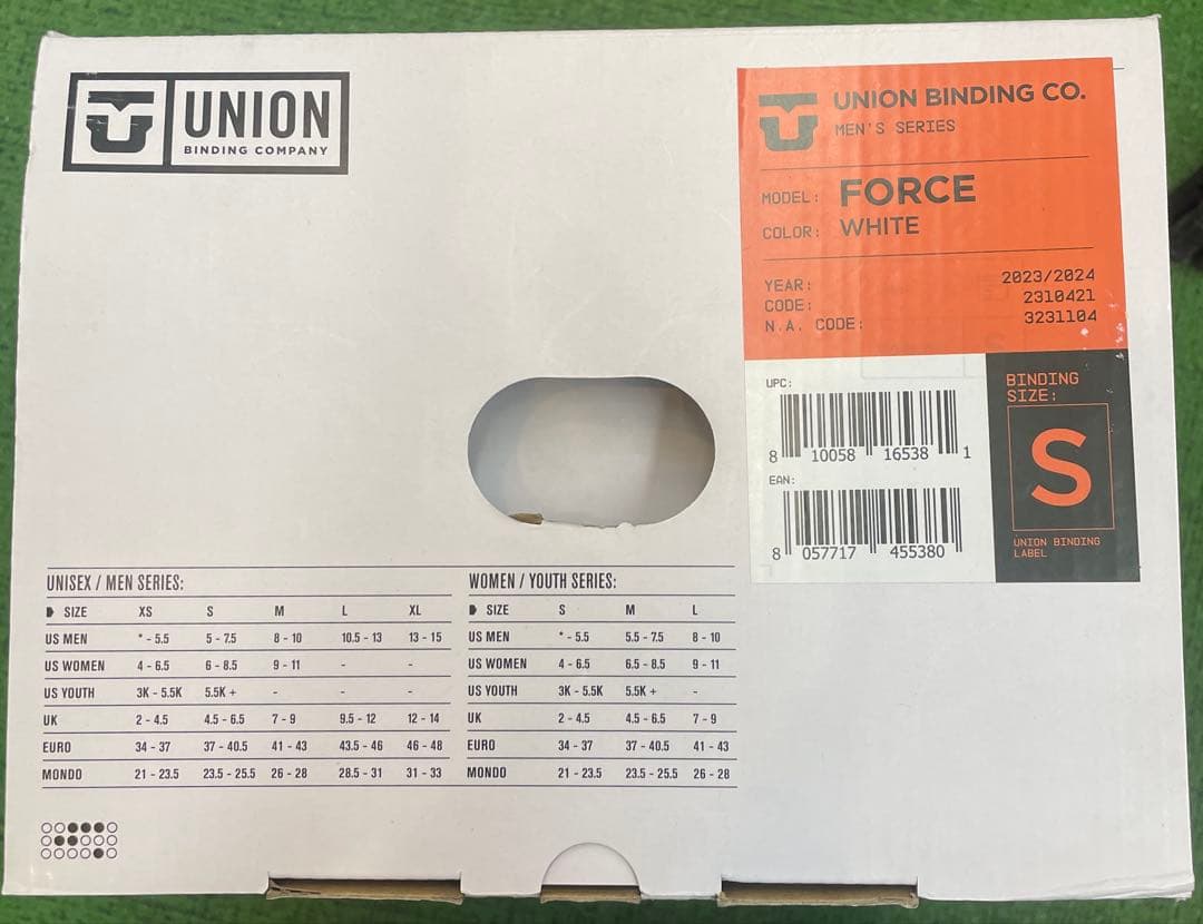 Union Force ホワイト Sサイズ新品　2024