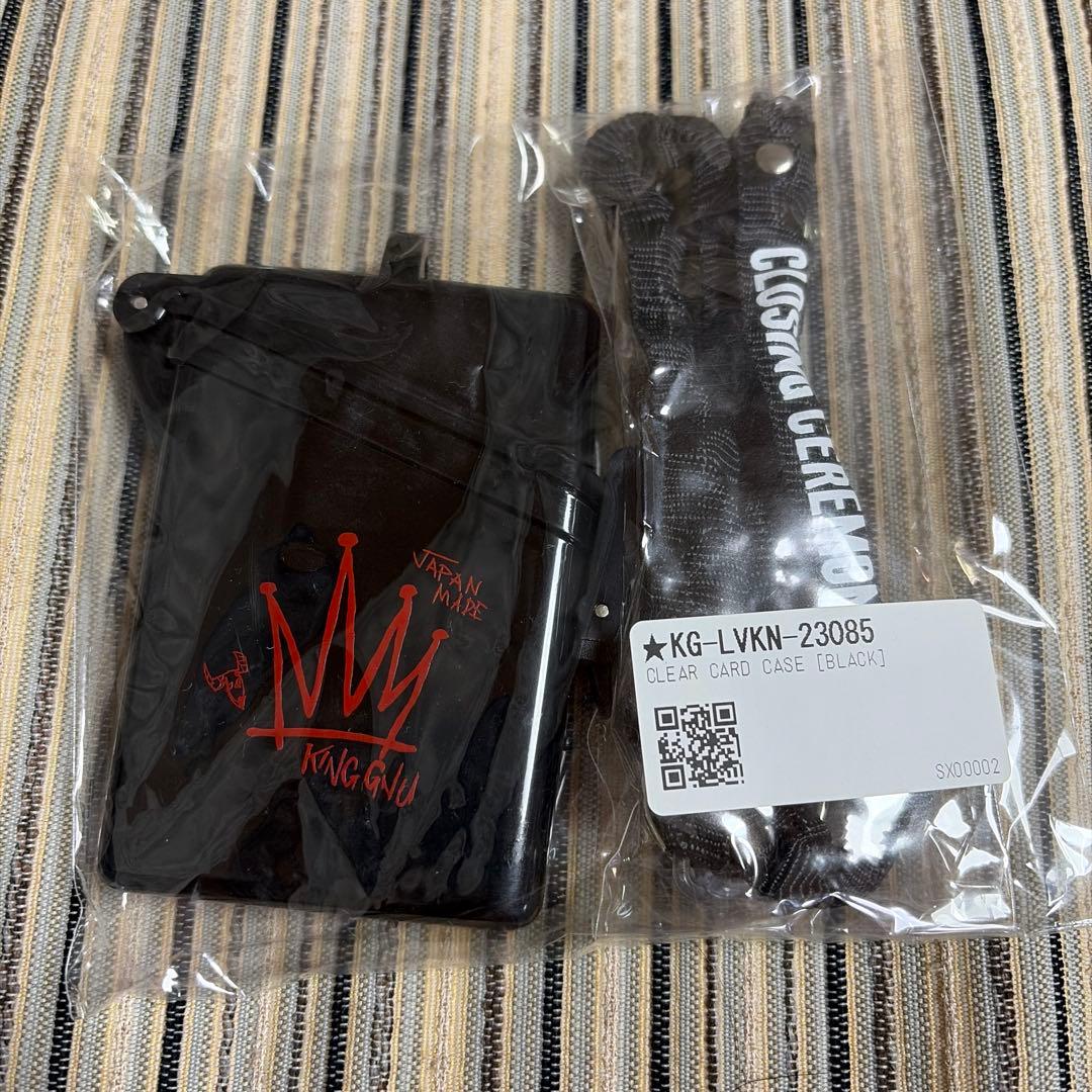 KING GNU 2023 CLEAR CARD CASE 黒　ブラック