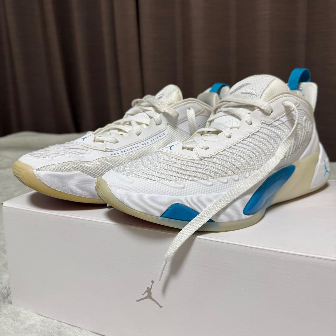 Jordan ルカ1 ホワイト/ターコイズ バスケットシューズ
